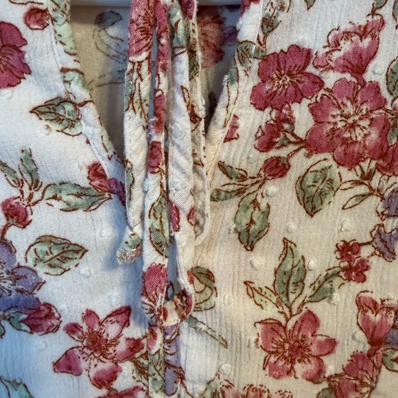 Papermoon Floral Blouse in Pink and Purple - Picture 2 of 7